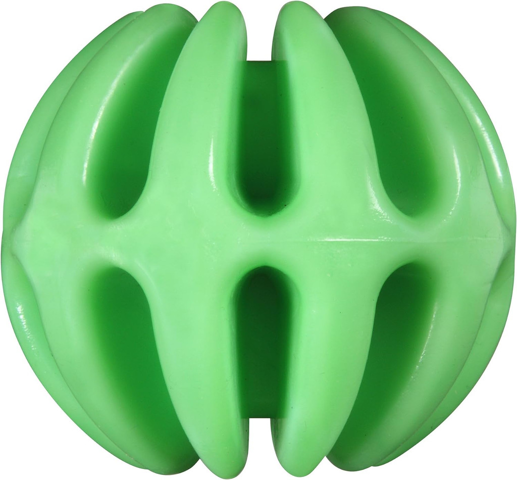 JW Pet Megalast Ball Medium  Colorful Thermo Plastic Rubber Dog Toy