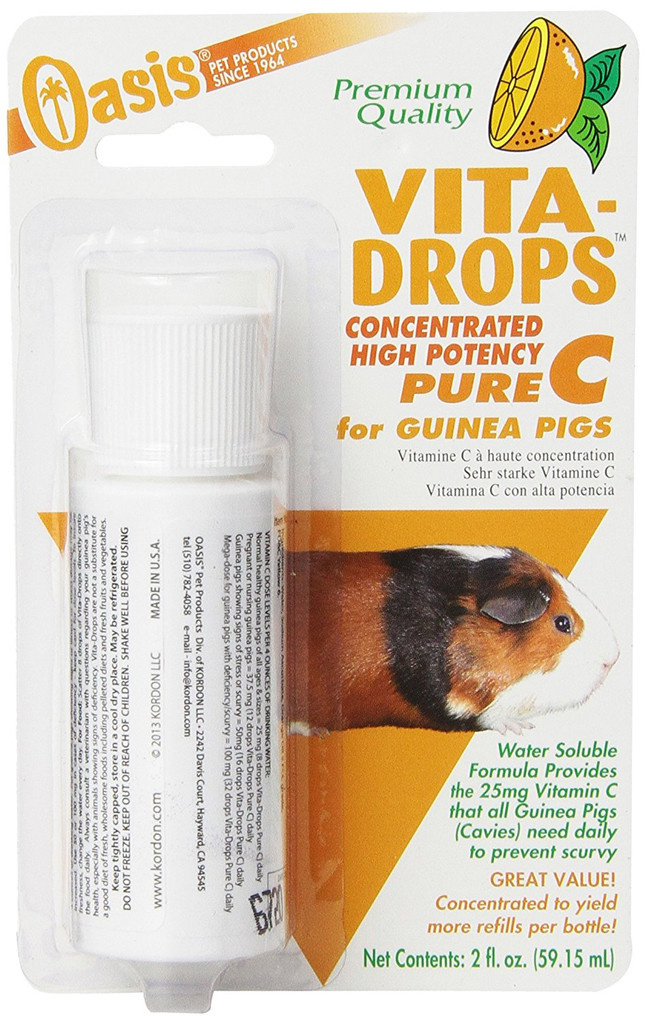 Oasis Vita Drops Pure Liquid Vitamin C 2 oz  For Guinea Pigs