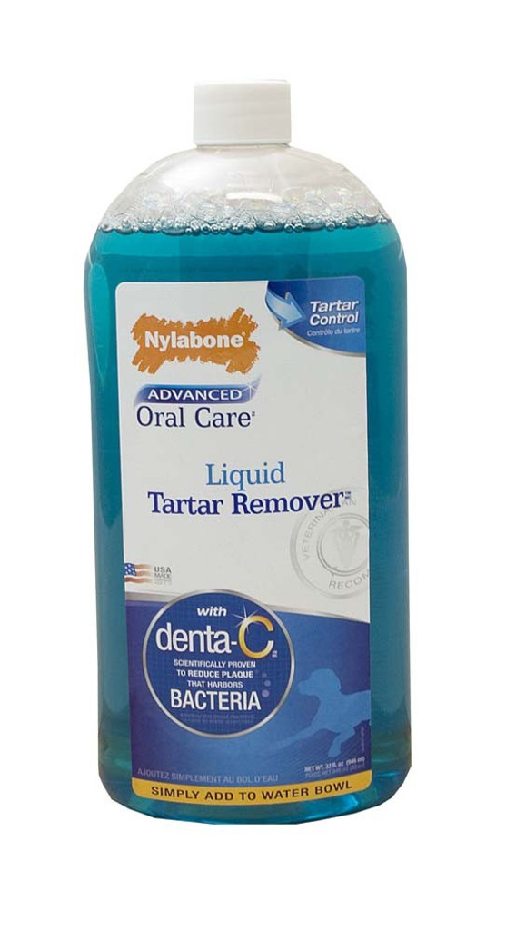 Nylabone Advanced Oral Care Liquid Tartar Remover 32 ounce  For Dogs