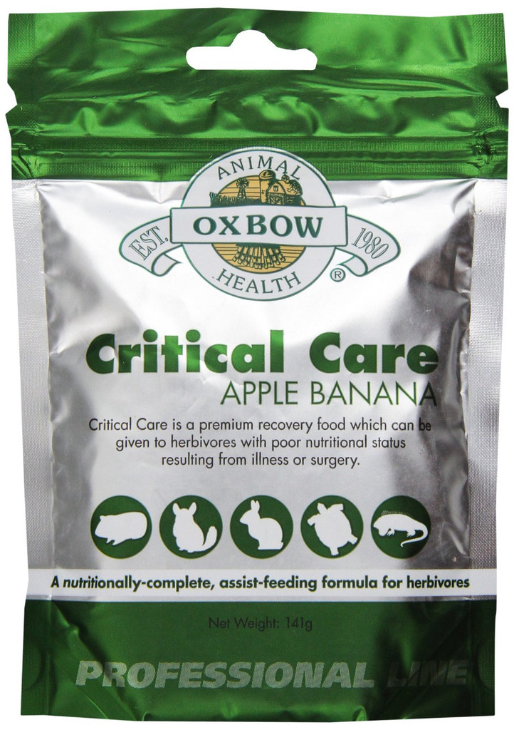 OXBOW Herbivore Critical Care Apple Banana Animal Supplement Feed Formula 141g