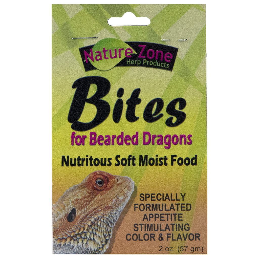 Nature Zone Juvenile Bearded Dragon Bites Nutritious Soft Moist Pet Food 2 oz