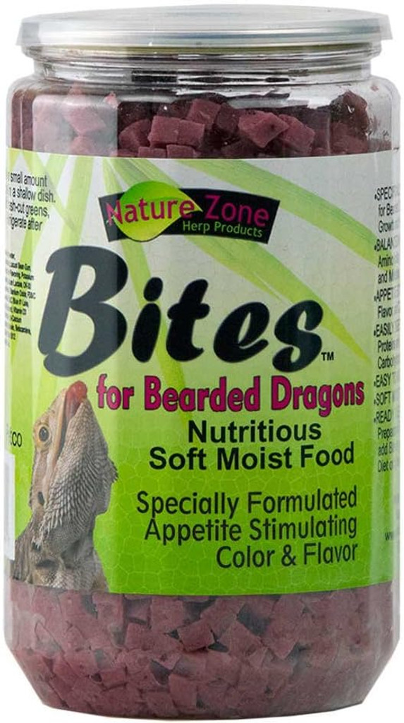 Nature Zone Bearded Dragon Bites Nutritious Soft Moist Pet Food 24 oz