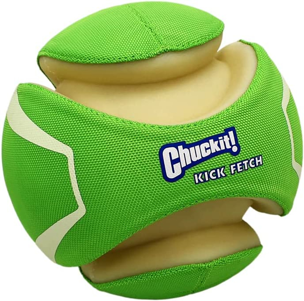 Chuckit KICK FETCH Max Glow in the Dark Kick Ball Dog Toys Large Rechargeable 3D
