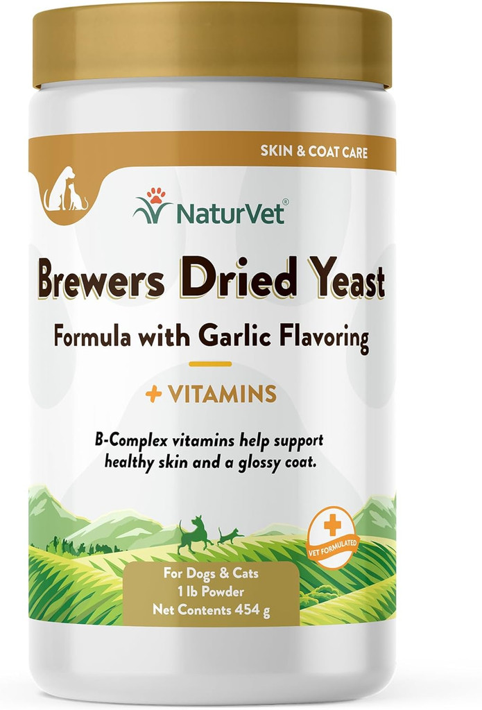 NaturVet BREWERS Dried Yeast Formula Powder for Dogs and Cats 1 lb