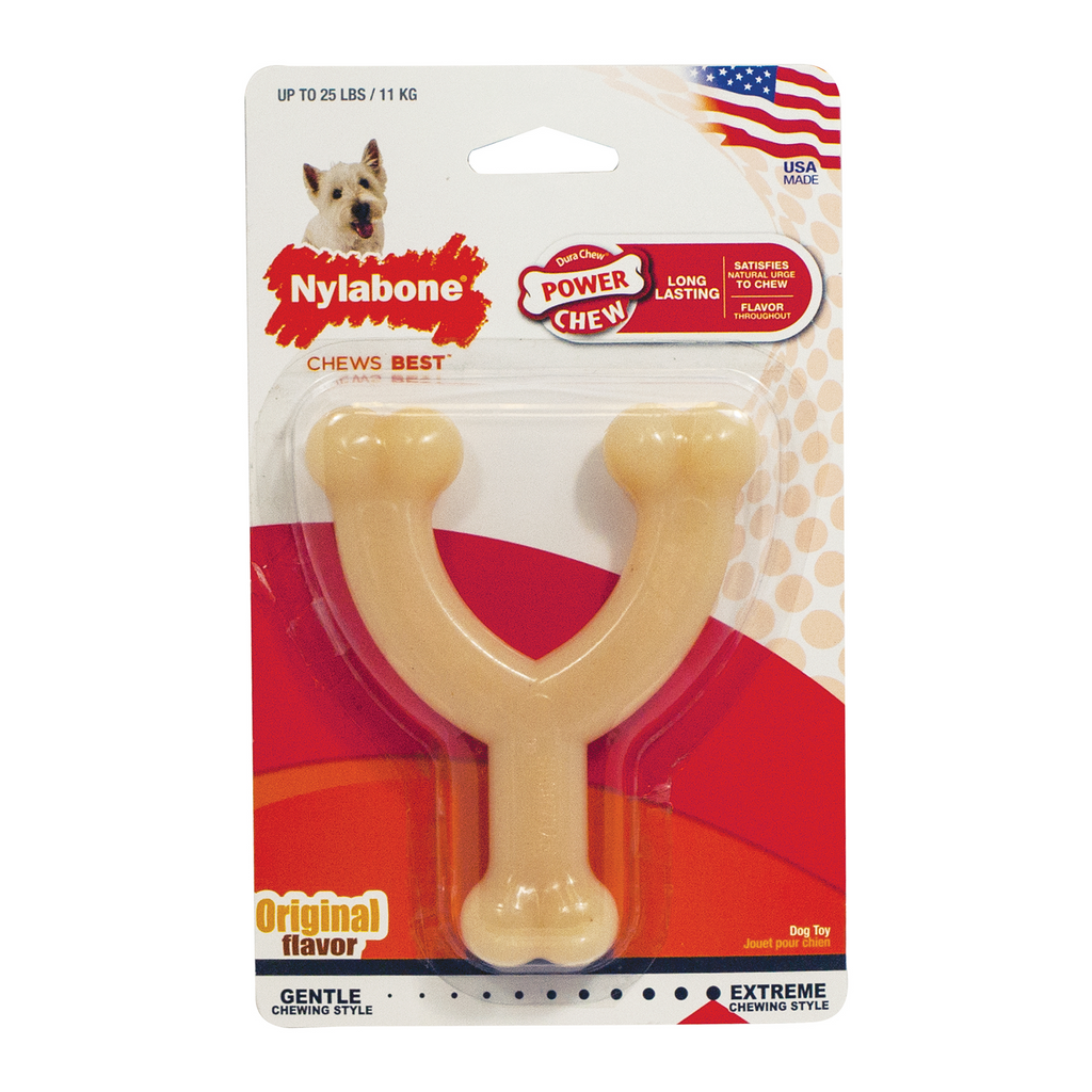 Nylabone DuraChew Wish Bone Original Flavor Regular Size  Nylon Toy for Dogs