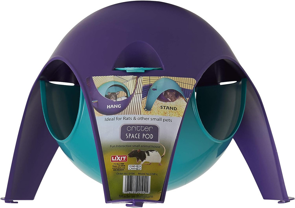 Lixit Critter Space Pod Large  For Birds and Small Animals  Pet House