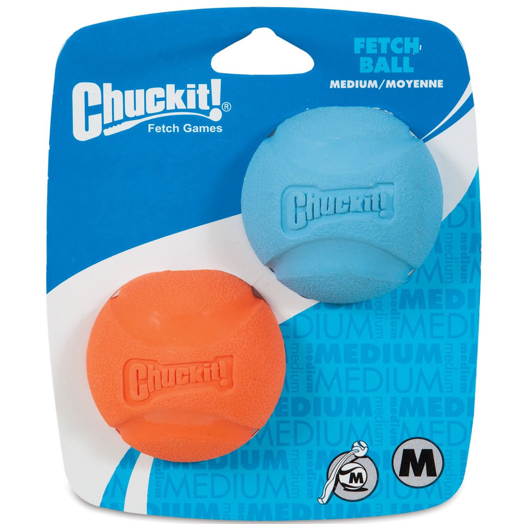 Chuckit! Dog Fetch Toy FETCH BALL Durable Rubber Fits Launcher MEDIUM