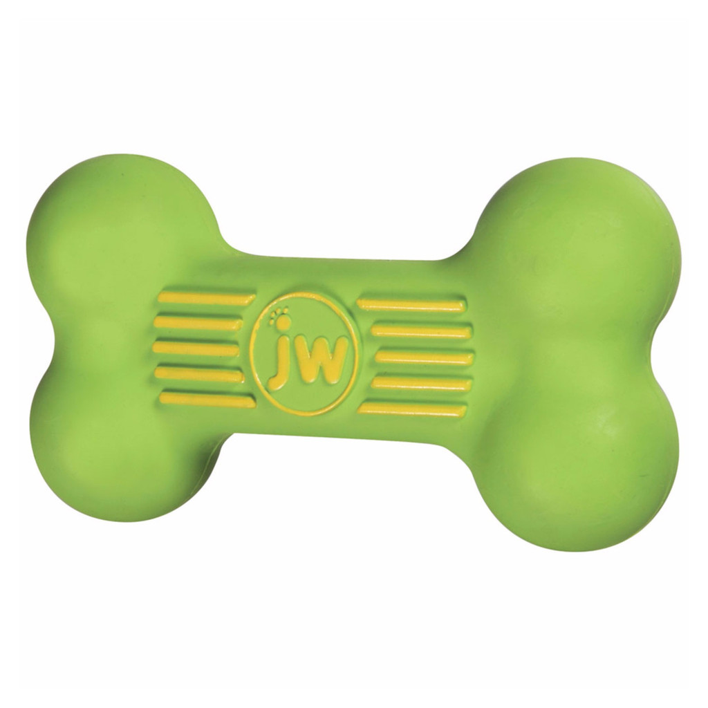 JW PET ISqueak Squeaker Dog Puppy Fetch Chew Toy MEDIUM BONE 5.5 inch