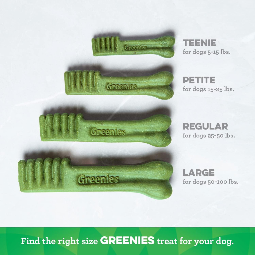 Greenies Original Petite Size 10 count 6 oz  Dental Chew Treats for Dogs