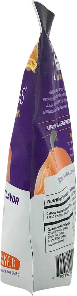 Fruitables Nutritional Pumpkin Based Dog Treats 7 oz Packet PUMPKIN BLUEBERRY