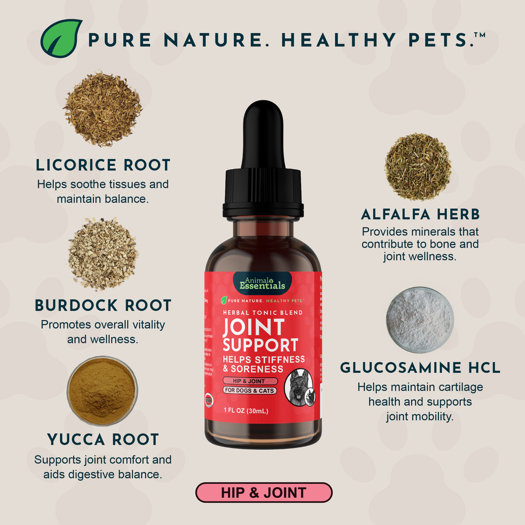 Animal Essentials Joint Health Alfalfa / Yucca Blend Dog Cat 1 ounce