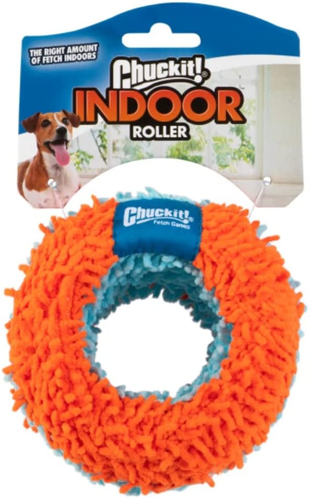 Chuckit! INDOOR FETCH TOYS Dog Puppy Soft and Quiet Interactive ROLLER RING