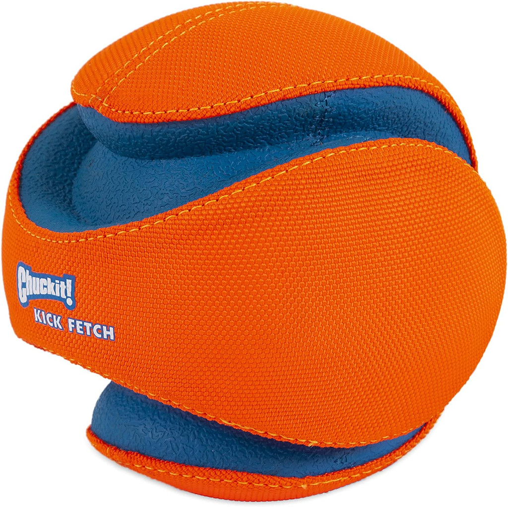 Chuckit! Dog KICK FETCH Durable Canvas Toy Ball Will Not Deflate SMALL 6-inch