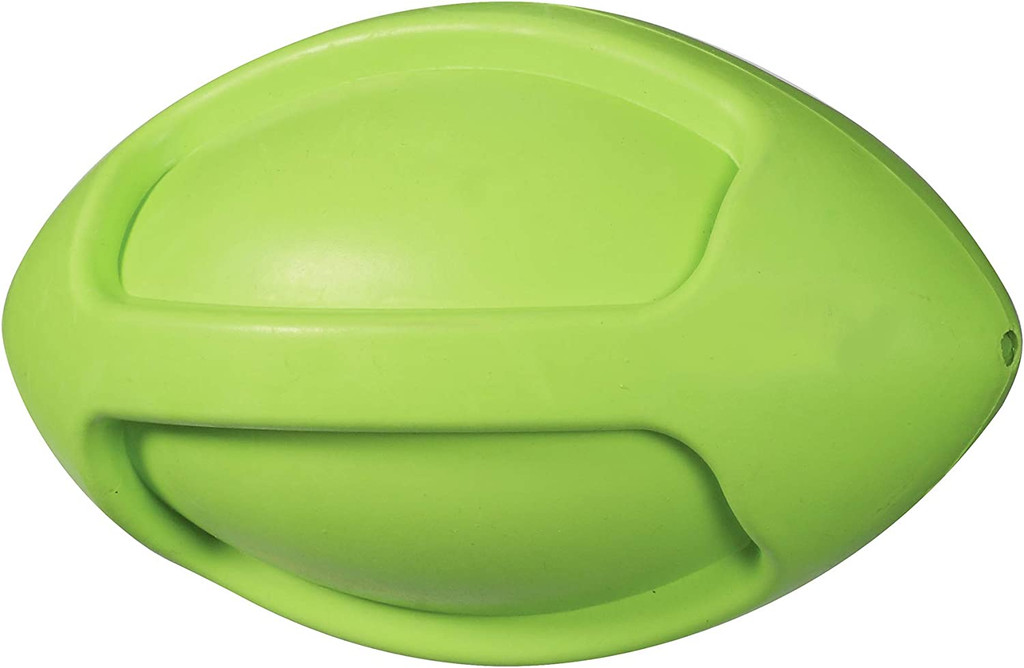 JW Pet ISqueak Bouncin Football Squeaky Durable Rubber Interactive Toy Large