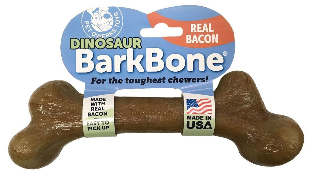Pet Qwerks Dino Bacon & Nylon - XXXL BarkBone for Dogs