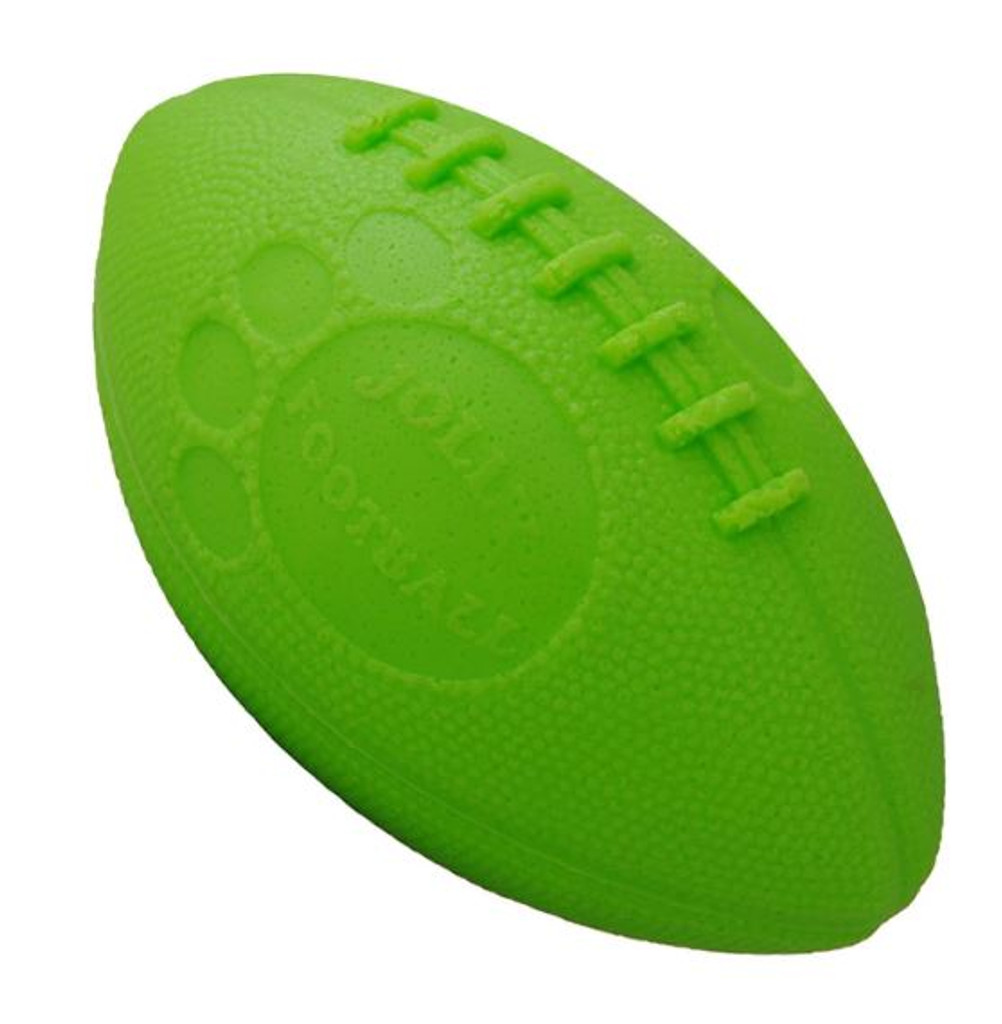 Jolly Football Apple Green Mix Soft Tough Floaty Ball No Deflate Dog Toy
