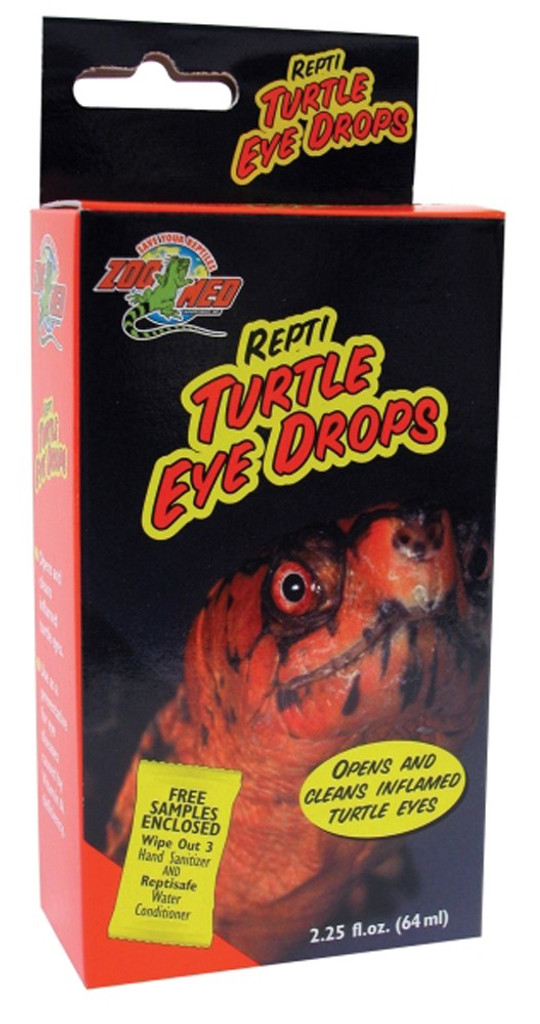 Zoo Med Repti Turtle Eye Drops 2.25 oz Cleans and Inflamed Turtle Eye Vitamin A