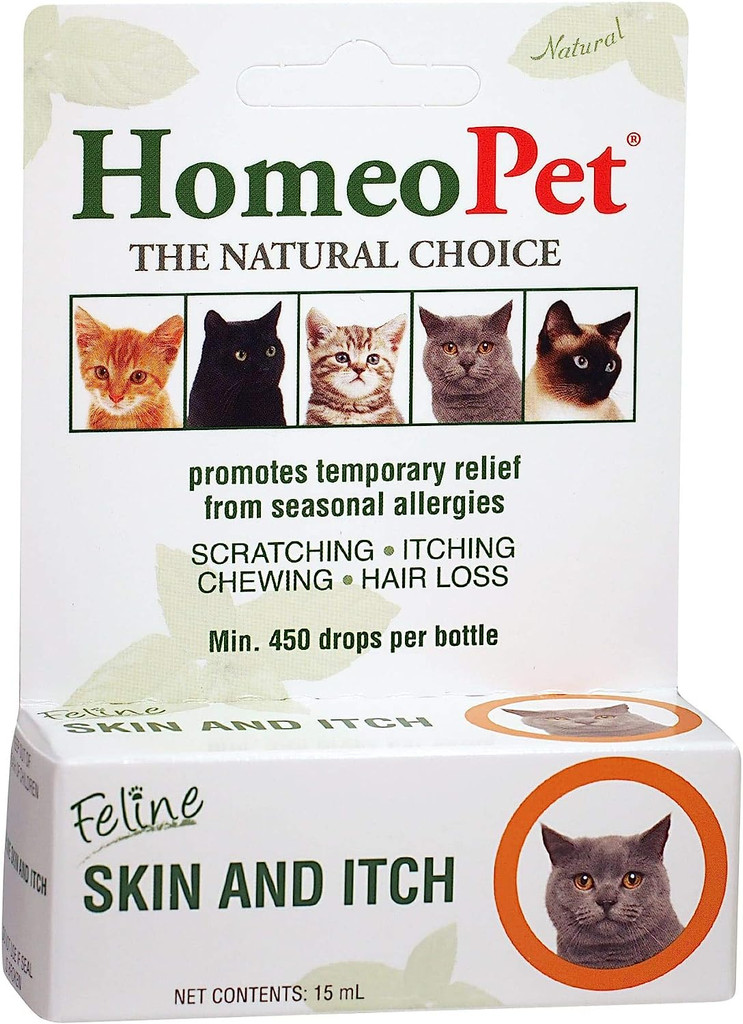 Homeopet Skin and Itch Feline Fast Acting Liquid 15ml