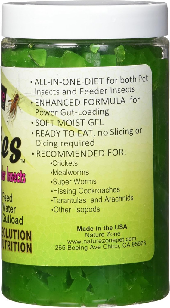 Nature Zone Total Bites with Spirulina Complete Diet Food for Crickets 9 ounces