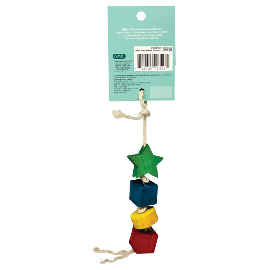 Oxbow Enriched Life Color Play Dangly for Small Animals