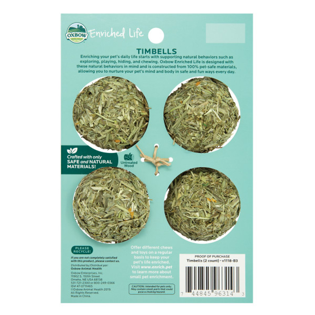 Oxbow Enriched Life Timbells for Small Animals