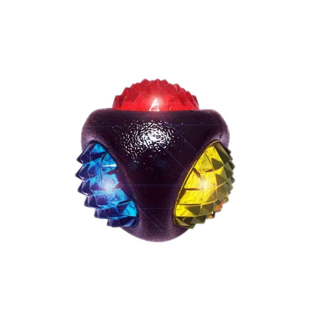 Multipet Ruff Enuff Diamond Light Up Ball Toy for Dogs