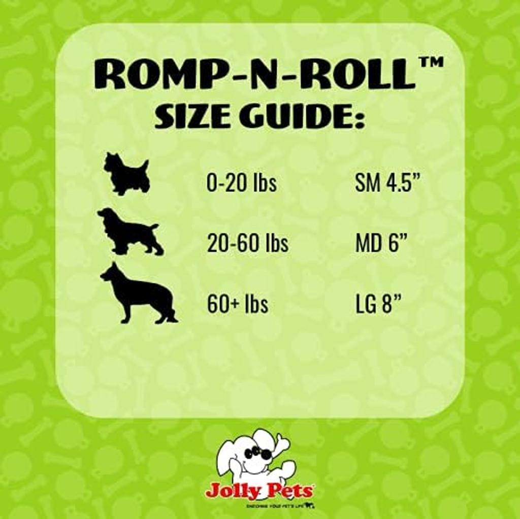 Jolly Pets Romp-n-Roll Ball for Dogs Red 4.5 inch