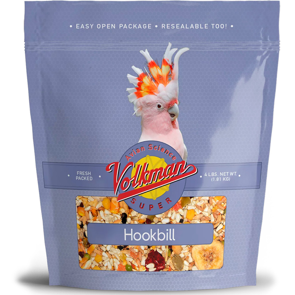 Volkman Seed Avian Science Super Hookbill Nutritionally Balanced Diet Food 4 lbs