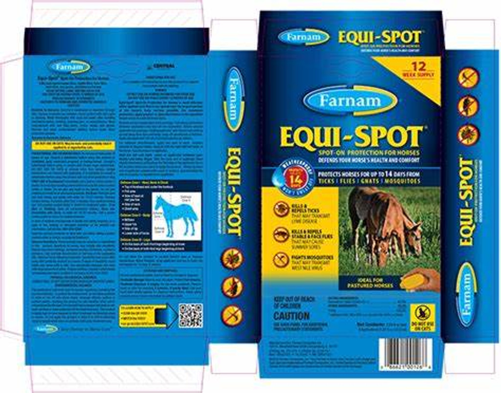 Farnam Equi-Spot  Spot On Protection for Horses 12 Week Supply  Fly Control