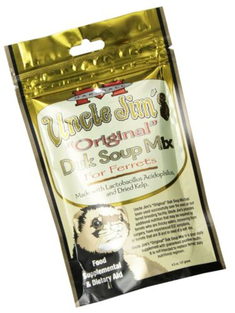 Marshall Uncle Jim's Original Duk Soup Mix for Ferrets Daily Supplements 4.5 oz