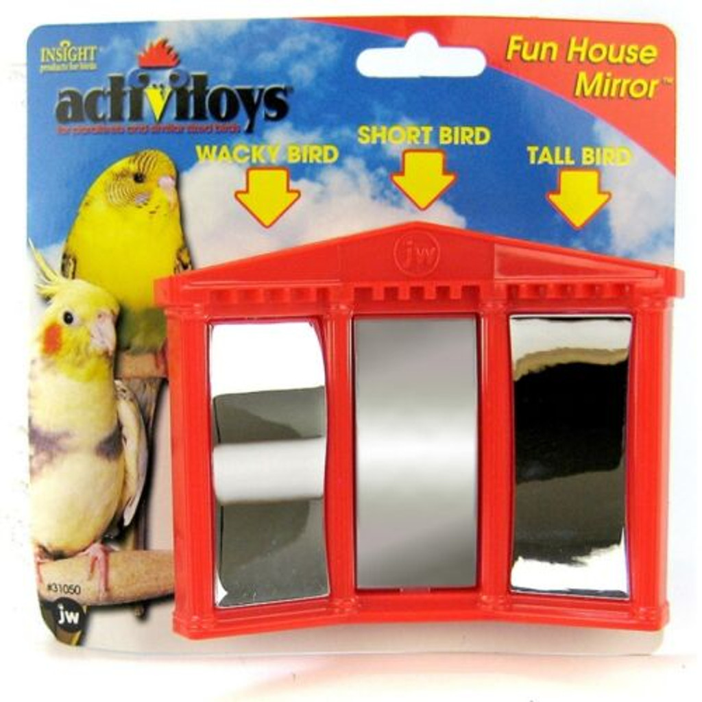 JW Pet Activitoys Fun House Mirror Bird Entertaining and Fun Parakeets Toy