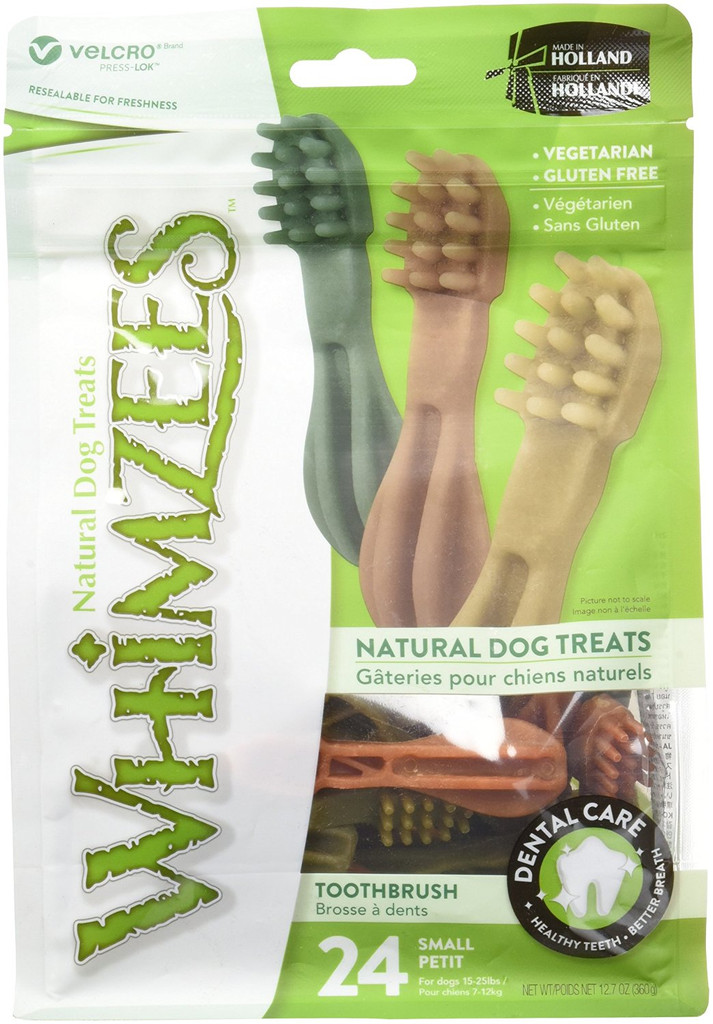 Whimzees Small Toothbrush Natural Healthy Vegetable Gluten Free Dog Dental Treat