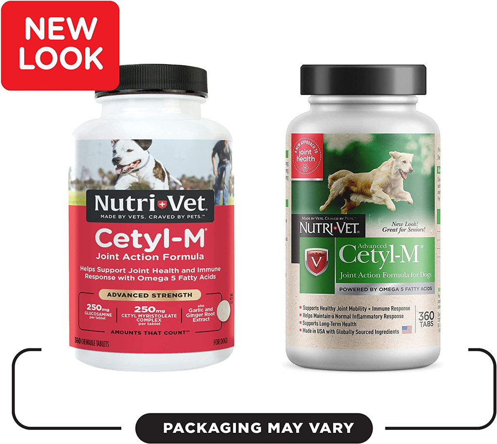 Cetyl M Advanced Joint Action for Dogs - Cetyl Myristoleate 360 Tablets