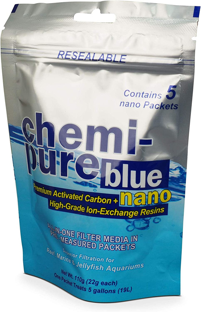 Chemi-Pure Blue Nano 5 Pack  All in One Filter Media  Premium Activated Carbon