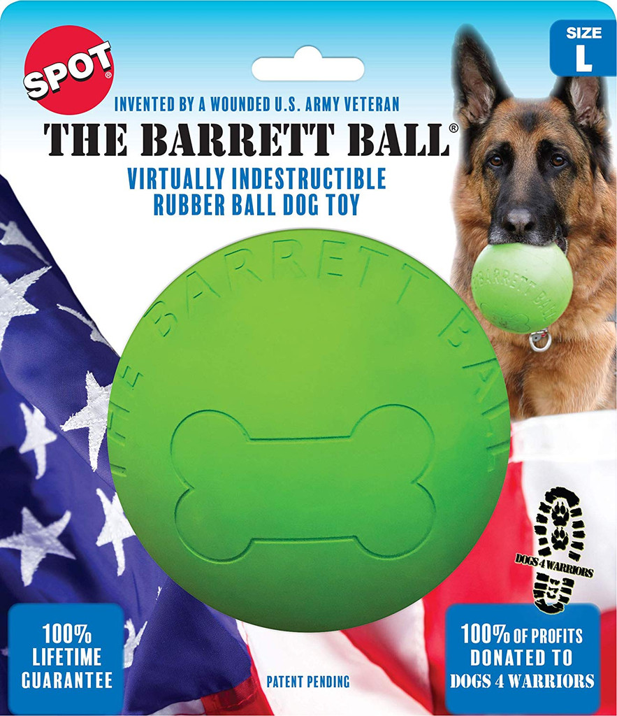 Ethical SPOT Barrett Ball Virtually Indestructible Rubber Ball  Large Dog Toy