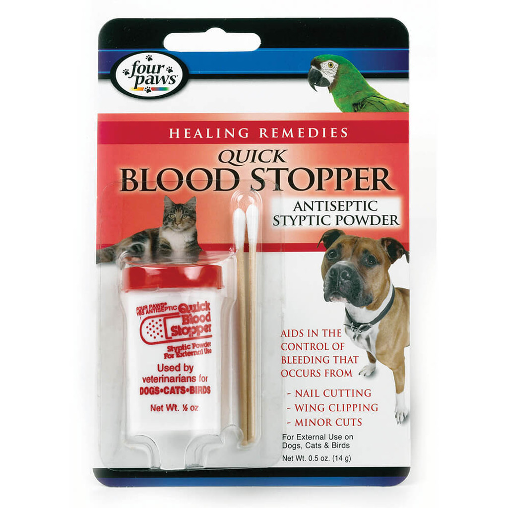Four Paws Quick Blood Stop Powder 0.5 oz  Antiseptic Styptic for Pets