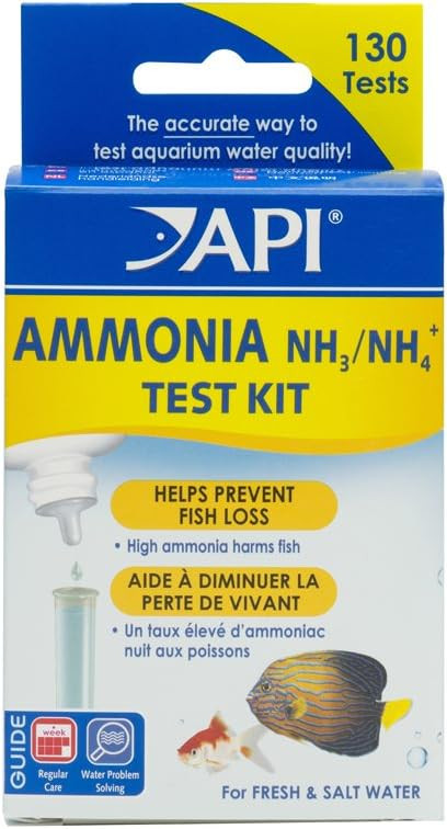 API Ammonia Test Kit 130 count For Freshwater and Saltwater Fish