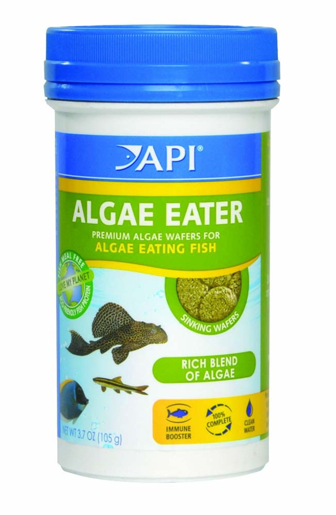 API Algae Eater Premium Sinking Wafer for Algae Eating Fish 3.7 Ounces