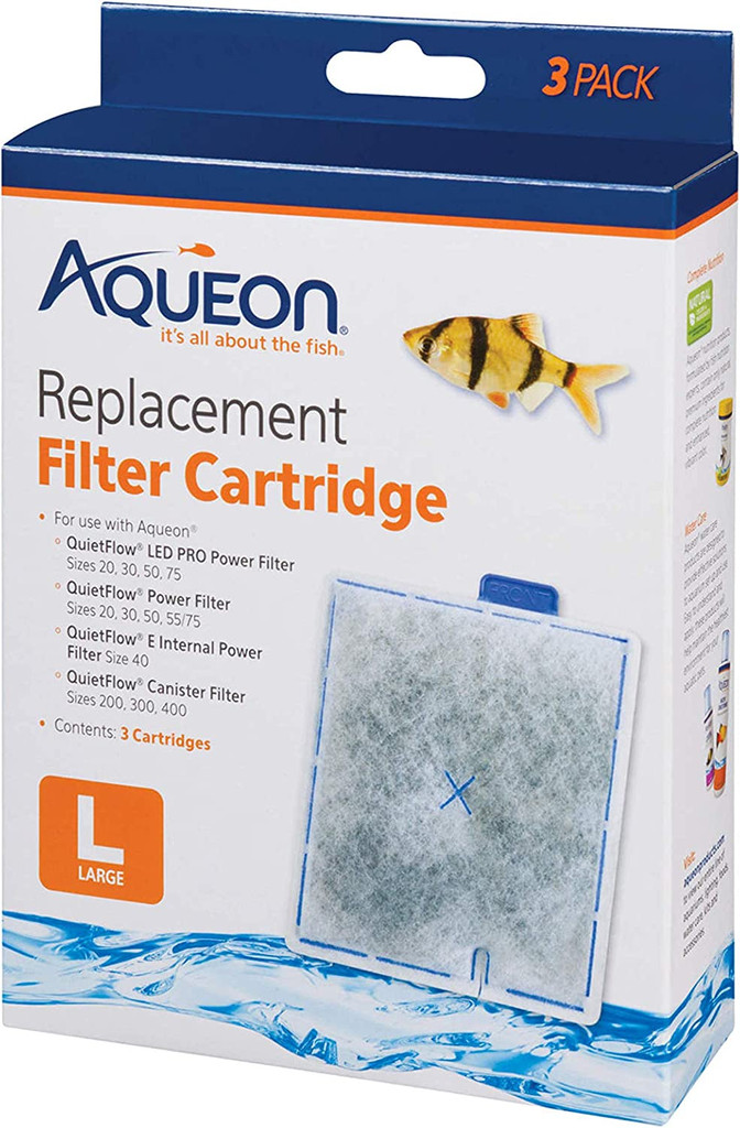 Aqueon QuietFlow Replacement Filter Cartridge Large 3 Pack