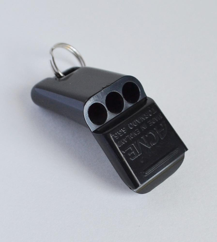 Acme Tornado Model 635 Pealess Whistle Black