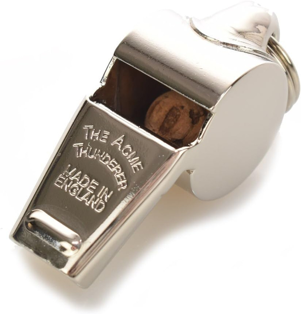 Acme Thunderer Official Referee Whistle 60.5 Silver Nickel Plated