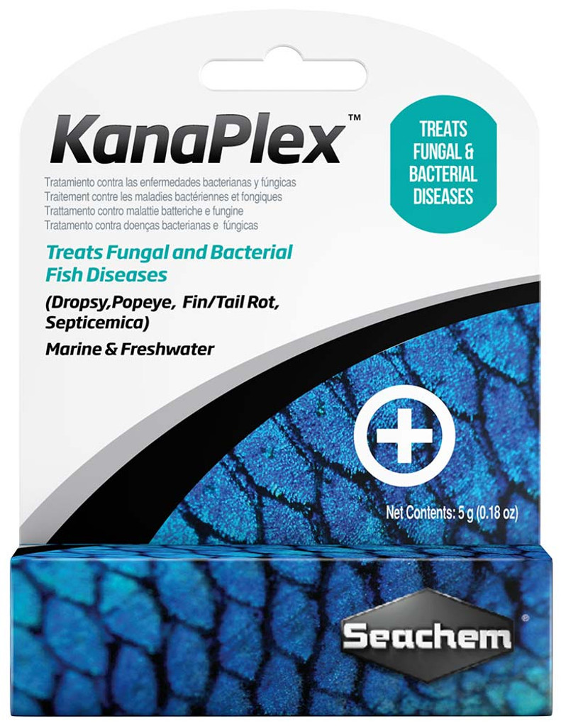 Seachem KanaPlex Treats Fungal and Bacterial Fish Diseases - 5 grams (0.18oz)