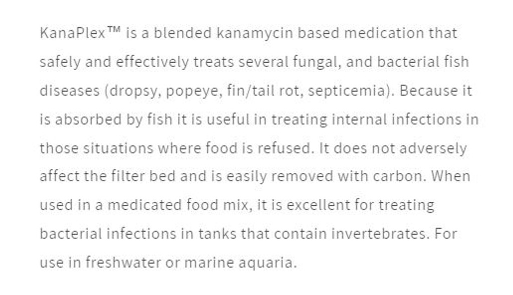 Seachem KanaPlex Treats Fungal and Bacterial Fish Diseases - 5 grams (0.18oz)