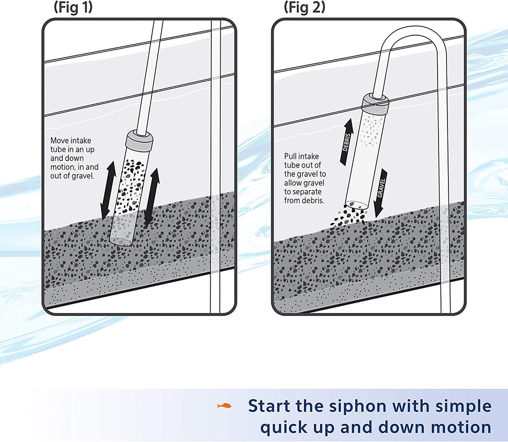 Aqueon Siphon Vacuum Aquarium Gravel Cleaner Medium - 9 Inches