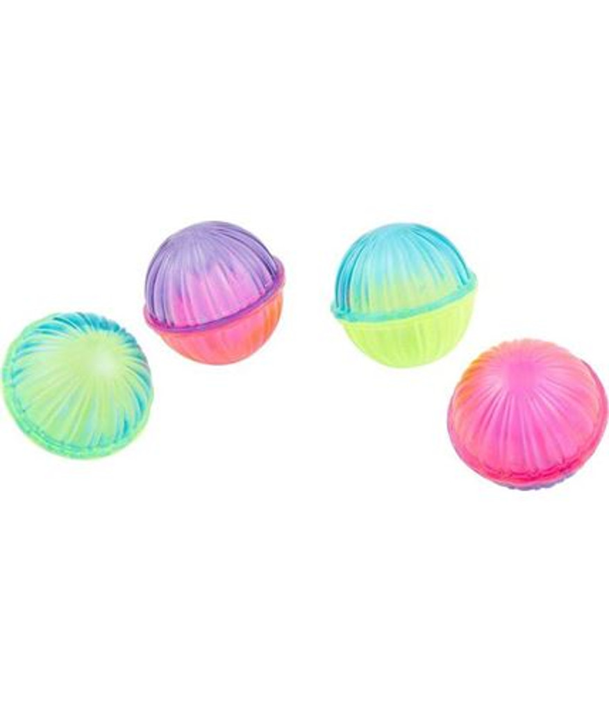 SPOT Ethical Pet 4 Plastic Shimmering Rattle Balls For Cats & Kittens