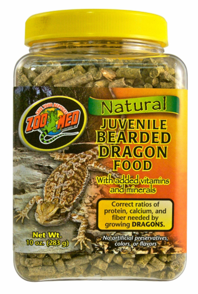 Zoo Med Natural Juvenile Bearded Dragon Food +Vitamins & Minerals 10-Ounce