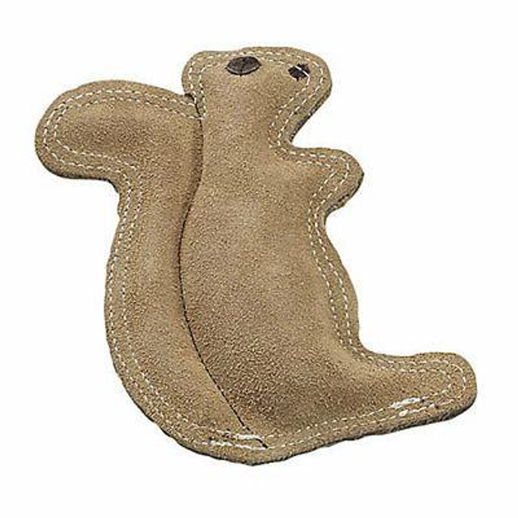 SPOT Ethical Pet Dura-Fused Leather, Small Durable Squirrel Dog Toy