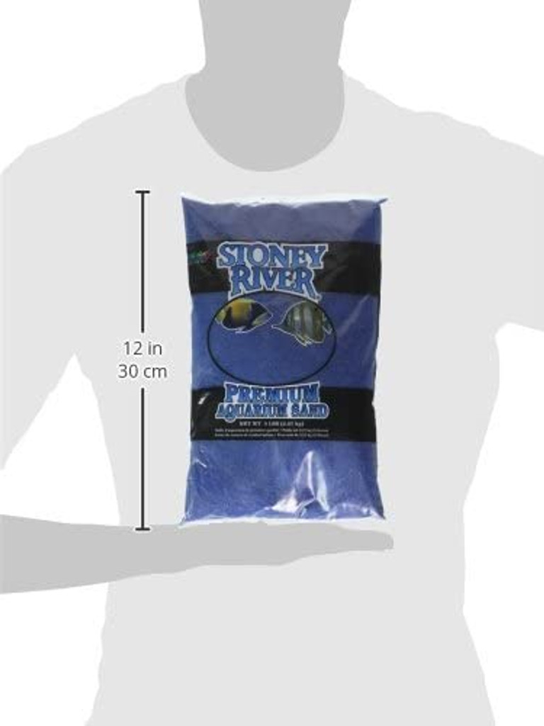 Stoney River Blue Aquatic Sand Freshwater and Marine Aquariums, 5-Pound Bag