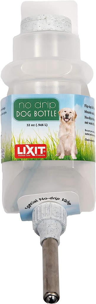 Lixit Top Fill with Special No Drip Vavle Water Bottle for Dogs 32 oz