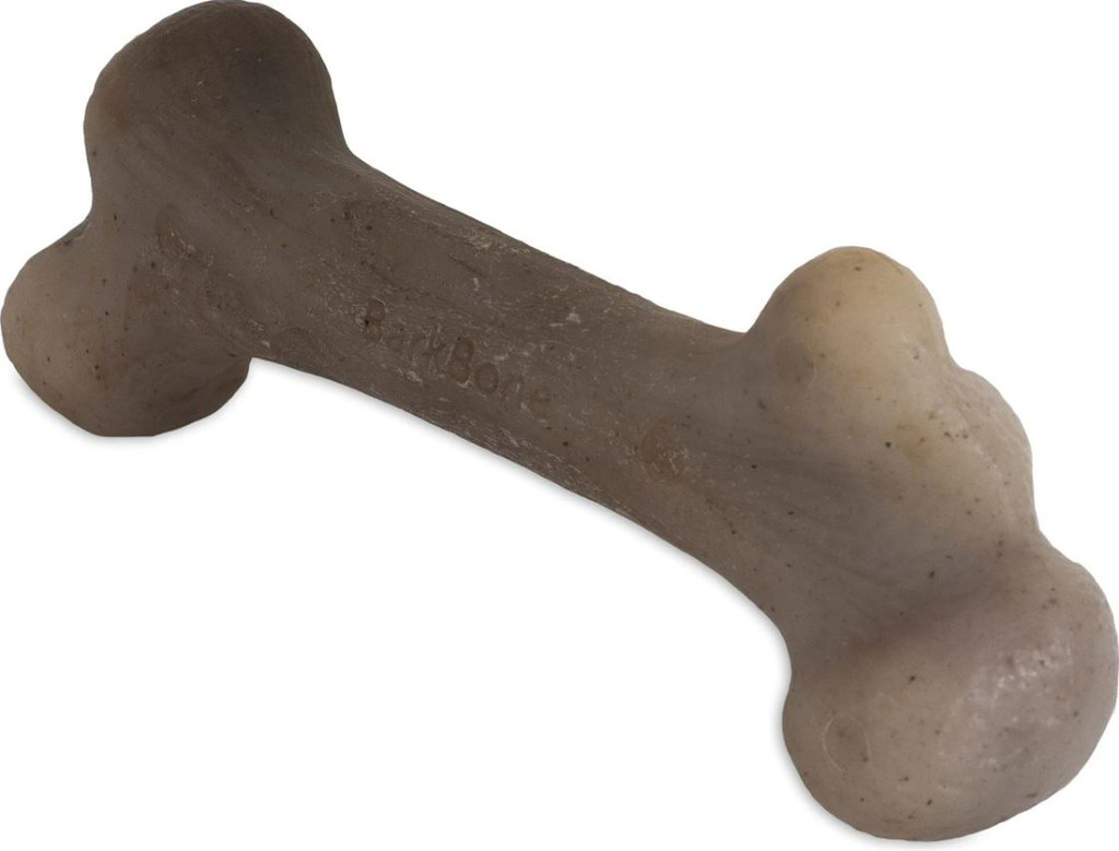 Pet Qwerks Dinosaur BarkBone For Tough Chewers Bacon Flavor Small Dog Chew Toy